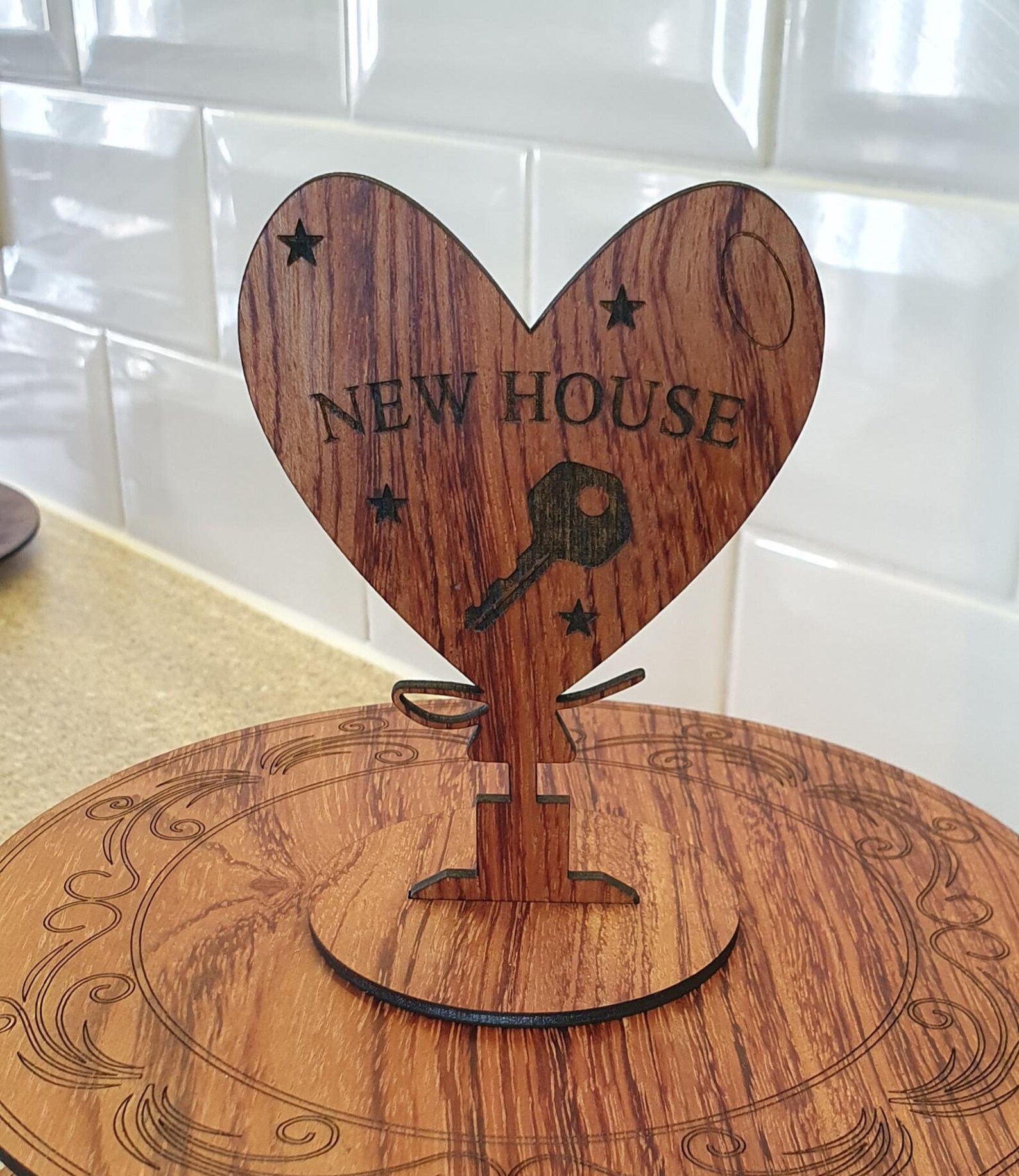 Wooden Cake Stand Topper