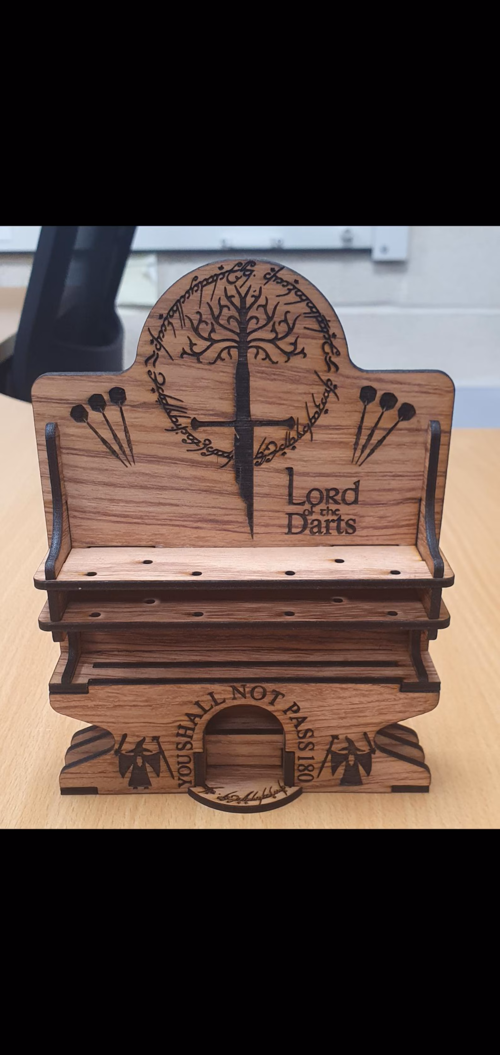 Darts Stand and Flights Rack